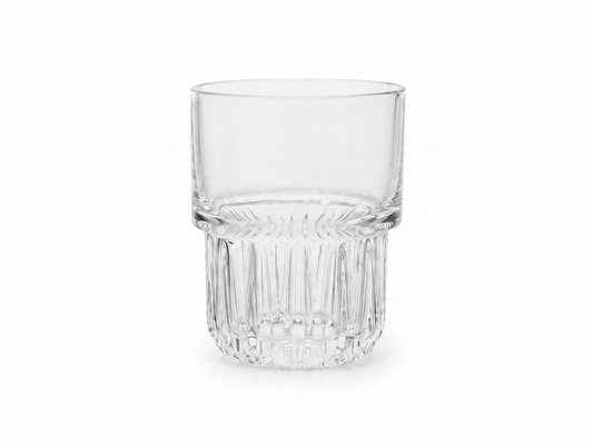 6 Piece Stacking Glass Tumbler Set – 380ml Premium Drinking Glasses