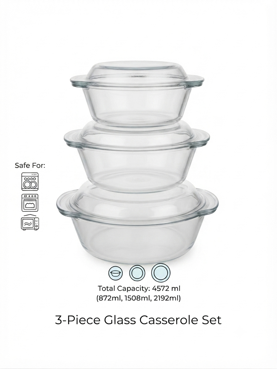 Glass containers Hot food