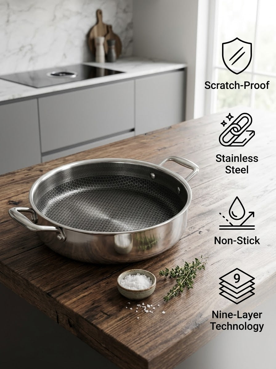 Stainless steel cooking Pod set scratch roof nonstick very high-quality