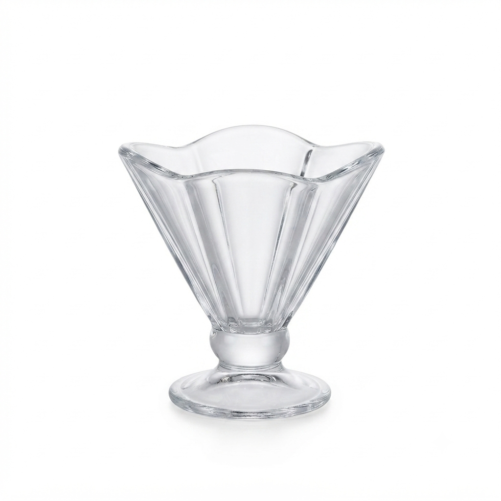 6 Piece Crystal Dessert Bowl Set – Elegant Glassware Collection