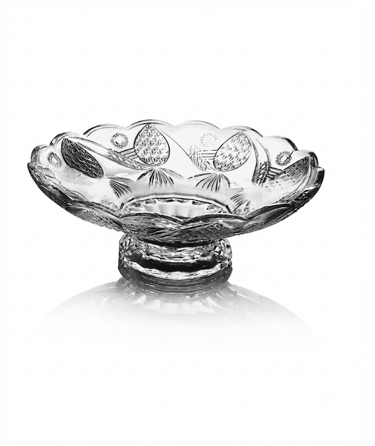 Elegant Glass Fruit Bowl – Decorative Serving Bowl