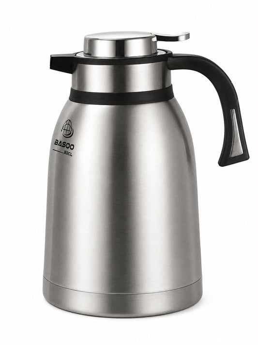2 Litre Stainless Steel Push Button Vacuum Jug Flask